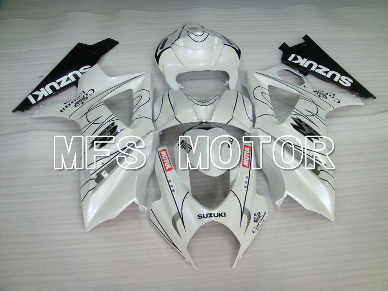 Suzuki GSXR1000 2007-2008 Injection ABS Fairing - Corona - Black White - MFS2665 - Fairings Kit