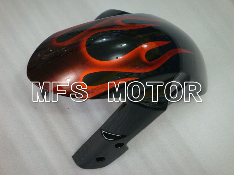 Suzuki GSXR1000 2007-2008 Injection ABS Fairing - Flame - Black Red - MFS2668 - Fairings Kit