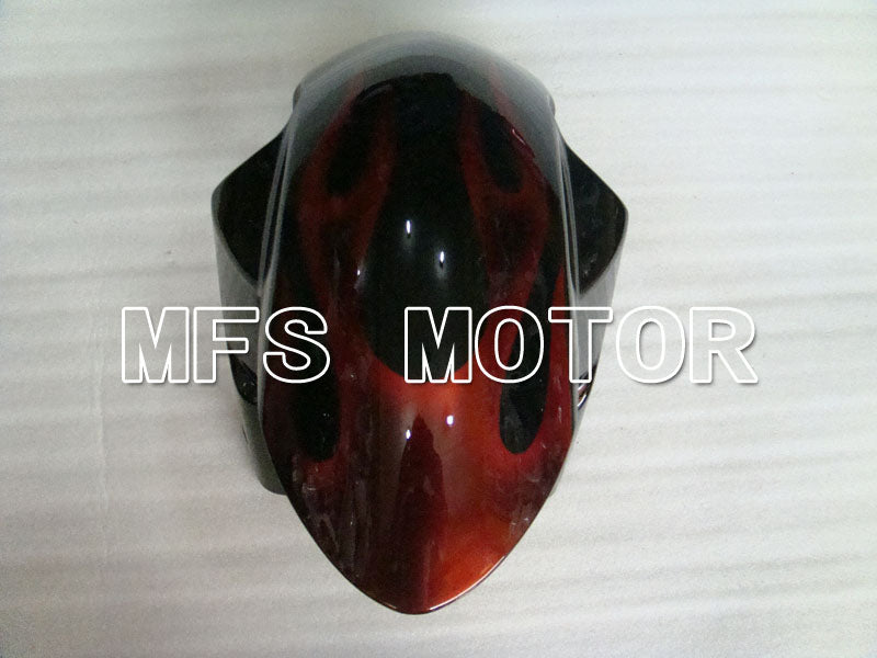 Suzuki GSXR1000 2007-2008 Injection ABS Fairing - Flame - Black Red - MFS2669 - Fairings Kit