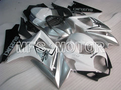 Suzuki GSXR1000 2007-2008 Injection ABS Fairing - Factory Style - White Silver - MFS2674 - Fairings Kit