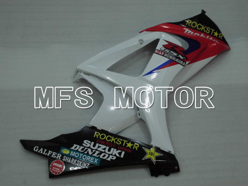 Suzuki GSXR1000 2007-2008 Injection ABS Fairing - Rockstar - White Blue - MFS2683 - Fairings Kit