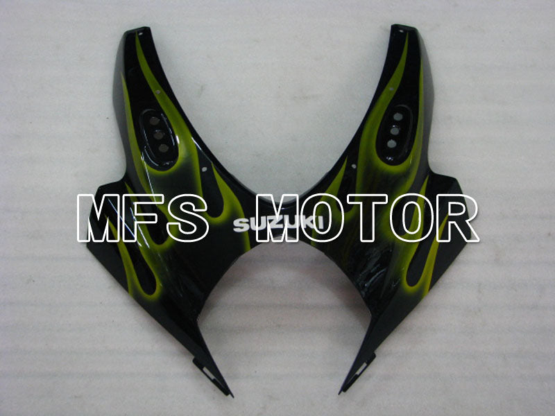 Suzuki GSXR1000 2007-2008 Injection ABS Fairing - Flame - Black Yellow - MFS2690 - Fairings Kit