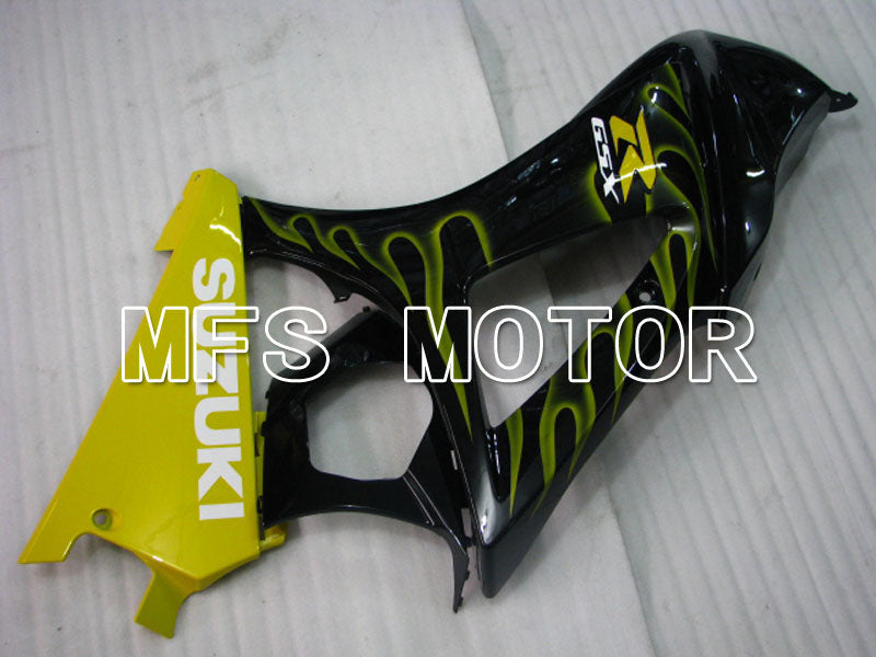 Suzuki GSXR1000 2007-2008 Injection ABS Fairing - Flame - Black Yellow - MFS2690 - Fairings Kit