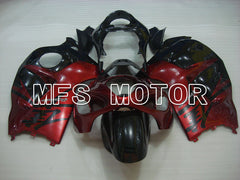 Suzuki GSXR1300 Hayabusa 1999-2007 Injection ABS Fairing - Factory Style - Black Red - MFS2778 - Fairings Kit