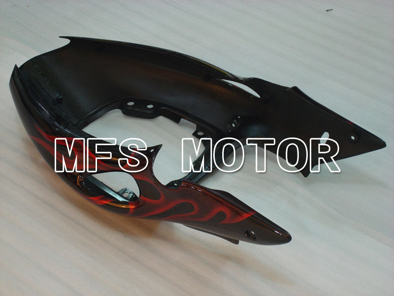 Suzuki GSXR1300 Hayabusa 1999-2007 Injection ABS Fairing - Flame - Black Red - MFS2808 - Fairings Kit