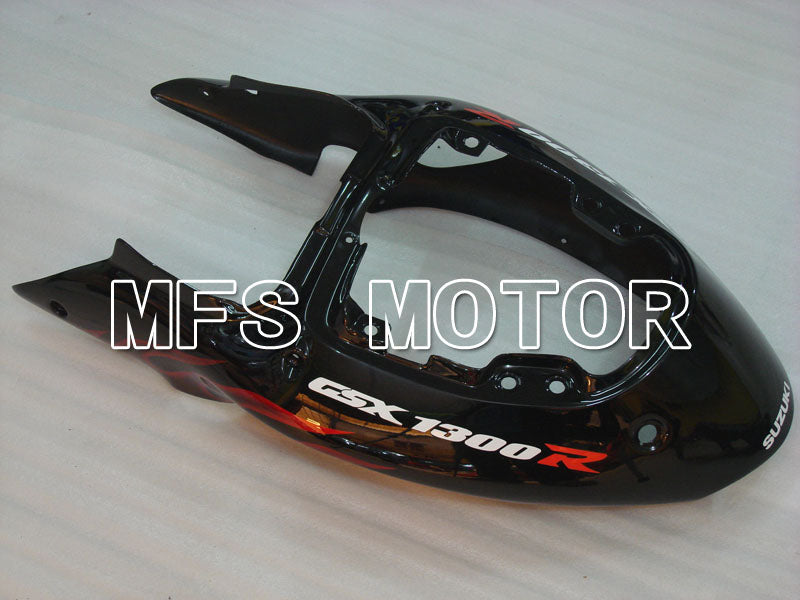 Suzuki GSXR1300 Hayabusa 1999-2007 Injection ABS Fairing - Flame - Black Red - MFS2808 - Fairings Kit
