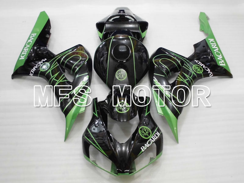 Honda CBR1000RR 2006-2007 Injection ABS Fairing - BACARDI - Black Green - MFS2908 - Fairings Kit