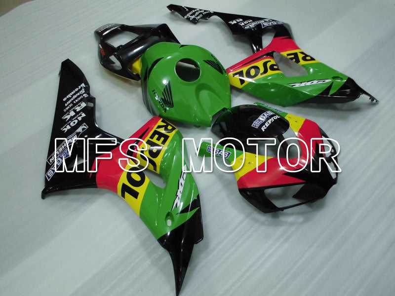 Honda CBR1000RR 2006-2007 Injection ABS Fairing - Repsol - Green Yellow Black - MFS2910 - Fairings Kit