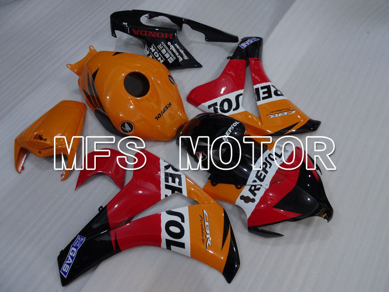 Honda CBR1000RR 2008-2011 Injection ABS Fairing - Repsol - Orange Red Black - MFS3001 - Fairings Kit