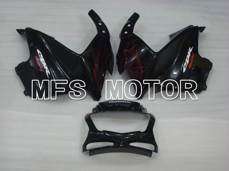 Honda CBR600 F3 1997-1998 Injection ABS Fairing - Flame - Black Red - MFS3058 - Fairings Kit