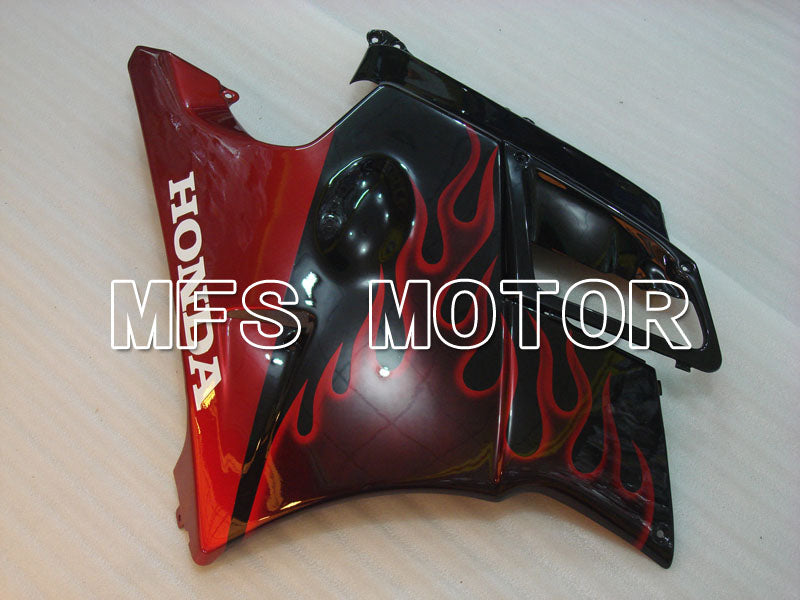 Honda CBR600 F2 1991-1994 ABS Fairing - Flame - Black Red - MFS3084 - Fairings Kit