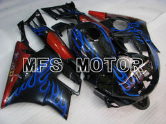 Honda CBR600 F2 1991-1994 ABS Fairing - Flame - Black Blue - MFS3085 - Fairings Kit