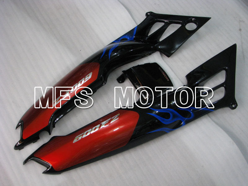 Honda CBR600 F2 1991-1994 ABS Fairing - Flame - Black Blue - MFS3085 - Fairings Kit