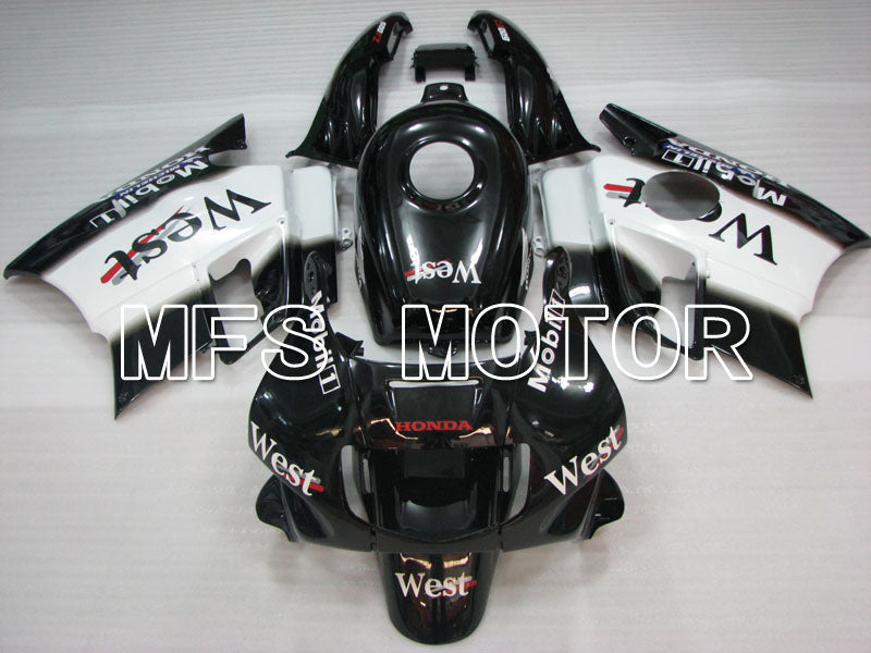 Honda CBR600 F2 1991-1994 ABS Fairing - West - Black White - MFS3109 - Fairings Kit