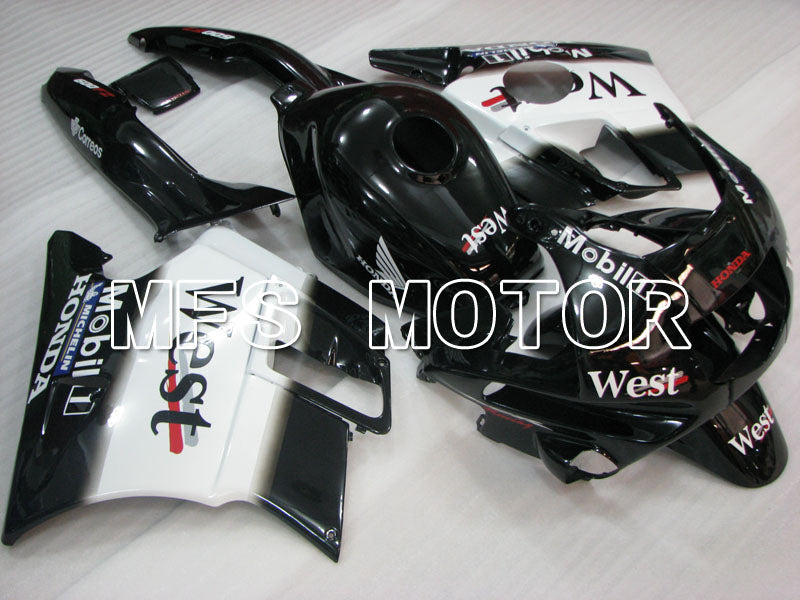 Honda CBR600 F2 1991-1994 ABS Fairing - West - Black White - MFS3109 - Fairings Kit