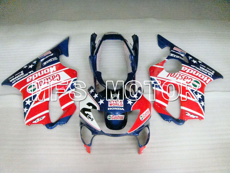 Honda CBR600 F4 1999-2000 Injection ABS Fairing - Castrol - Blue Red - MFS3122 - Fairings Kit