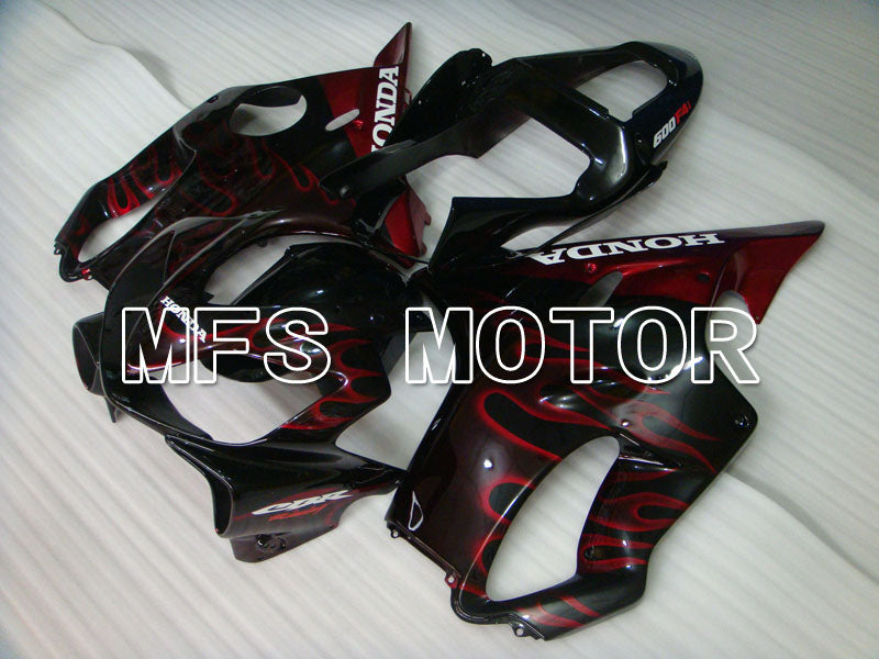 Honda CBR600 F4i 2001-2003 Injection ABS Fairing - Flame - Black Red - MFS3173 - Fairings Kit
