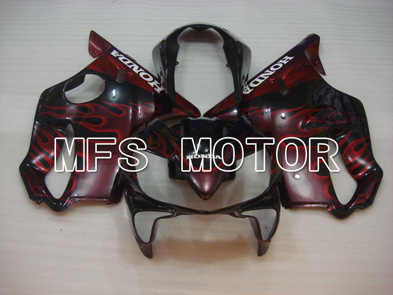 Honda CBR600 F4i 2004-2007 Injection ABS Fairing - Flame - Black Red - MFS3197 - Fairings Kit