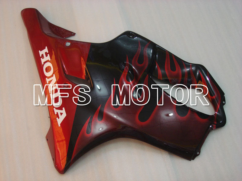 Honda CBR900RR 929 2000-2001 Injection ABS Fairing - Flame - Black Red - MFS3200 - Fairings Kit