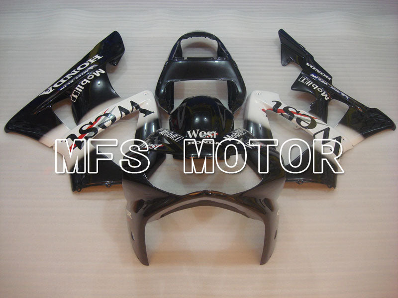 Honda CBR900RR 929 2000-2001 Injection ABS Fairing - West - Black White - MFS3213 - Fairings Kit