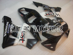 Honda CBR900RR 929 2000-2001 Injection ABS Fairing - West - Black White - MFS3213 - Fairings Kit