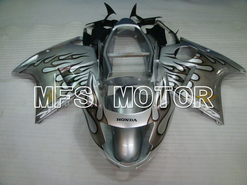Honda CBR1100XX 1996-2007 Injection ABS Fairing - Flame - Silver - MFS3250 - Fairings Kit
