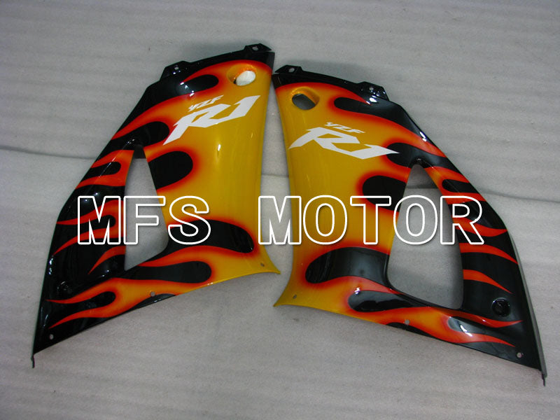 Yamaha YZF-R1 1998-1999 Injection ABS Fairing - Flame - Black Yellow - MFS3359 - Fairings Kit