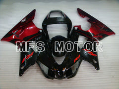 Yamaha YZF-R1 1998-1999 Injection ABS Fairing - Factory Style - Black Red - MFS3376 - Fairings Kit