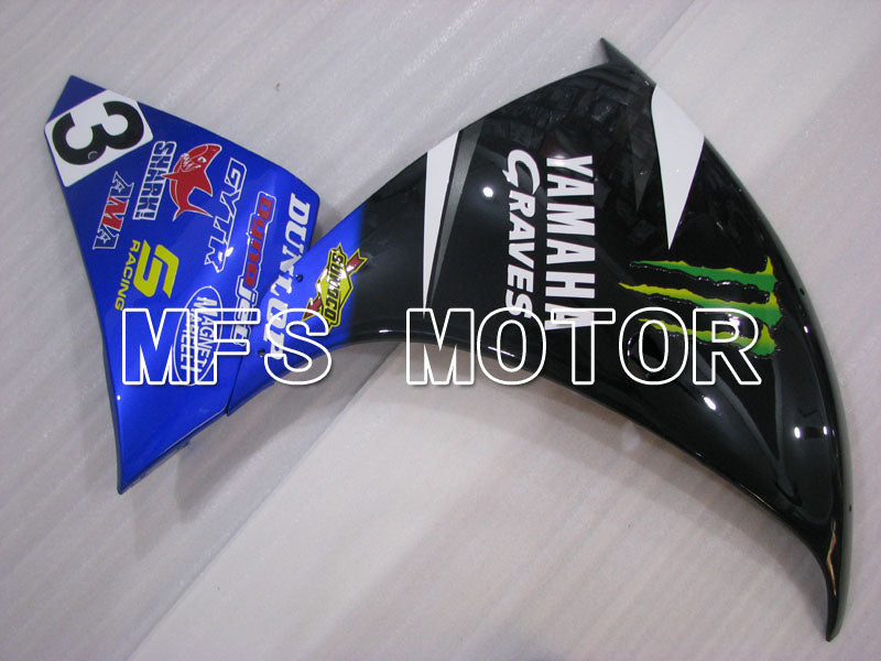 Yamaha YZF-R1 2009-2011 Injection ABS Fairing - Monster - Black Blue - MFS3414 - Fairings Kit