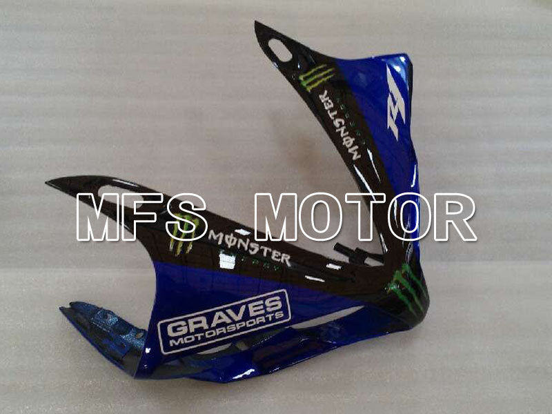 Yamaha YZF-R1 2007-2008 Injection ABS Fairing - Monster - Black Blue - MFS3461 - Fairings Kit
