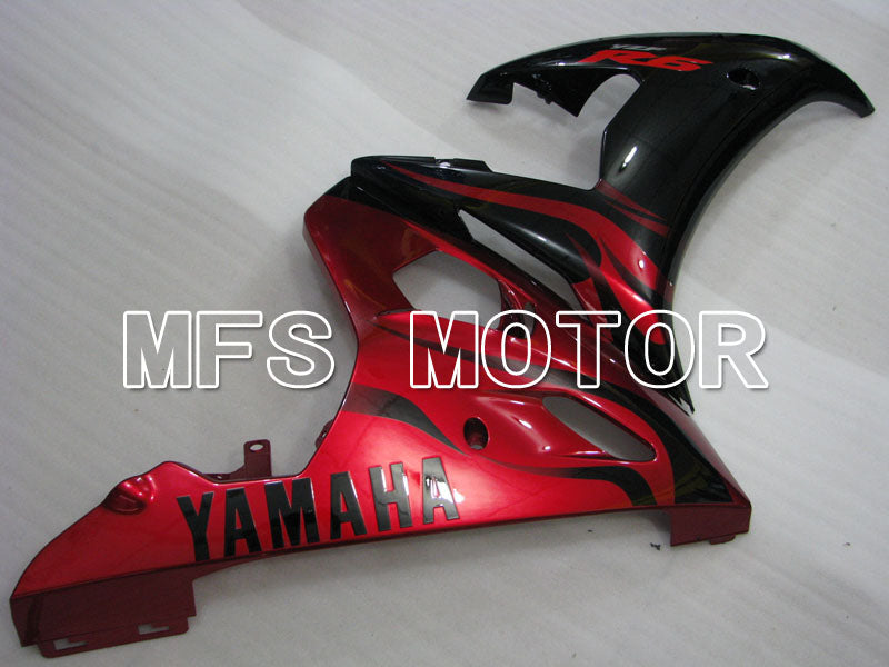Yamaha YZF-R6 2003-2004 Injection ABS Fairing - Factory Style - Red wine color Black - MFS3487 - Fairings Kit