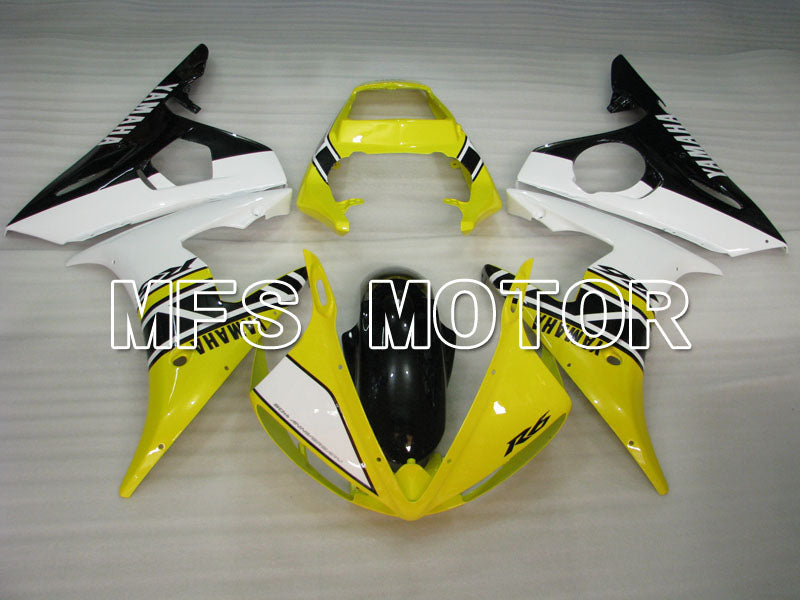 Yamaha YZF-R6 2003-2004 Injection ABS Fairing - Factory Style - Yellow White - MFS3499 - Fairings Kit