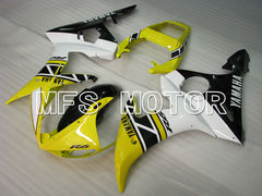Yamaha YZF-R6 2003-2004 Injection ABS Fairing - Factory Style - Yellow White - MFS3499 - Fairings Kit
