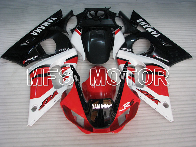 Yamaha YZF-R6 1998-2002 Injection ABS Fairing - Factory Style - Black Red White - MFS3501 - Fairings Kit