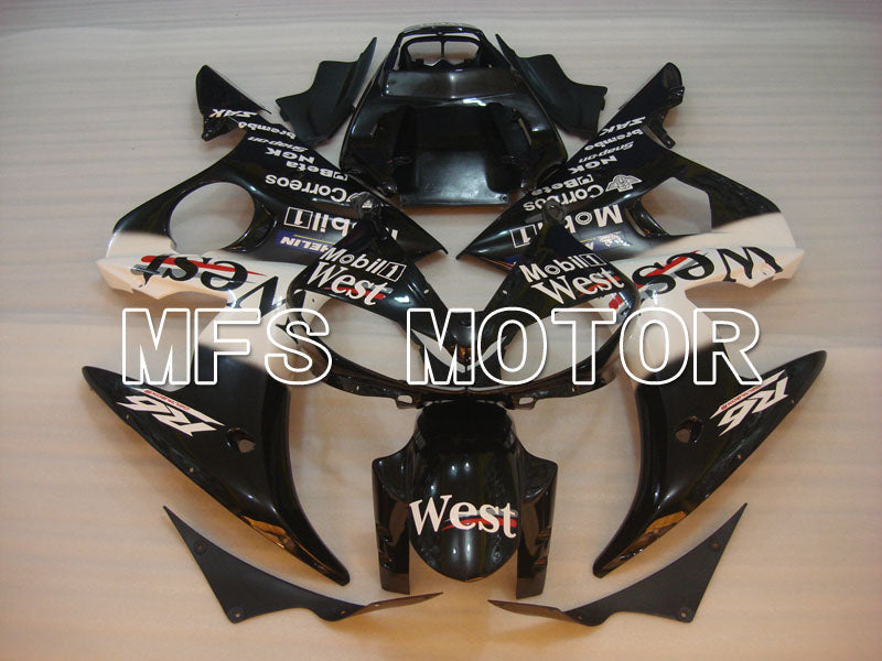Yamaha YZF-R6 2003-2004 Injection ABS Fairing - West - White Black - MFS3524 - Fairings Kit