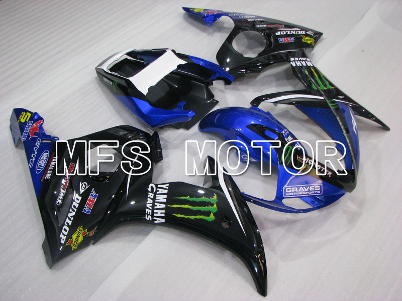 Yamaha YZF-R6 2003-2004 Injection ABS Fairing - Monster - Blue Black - MFS3534 - Fairings Kit