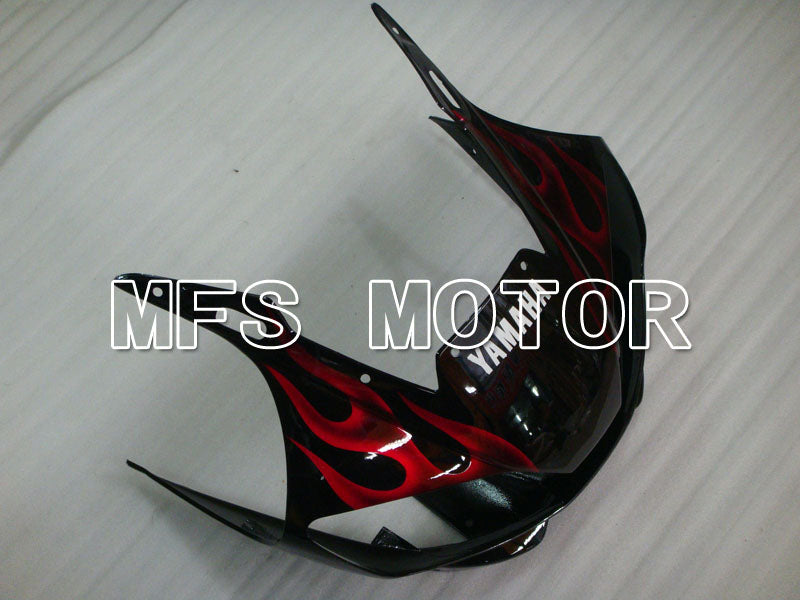 Yamaha YZF-R6 1998-2002 Injection ABS Fairing - Flame - Black Red - MFS3554 - Fairings Kit