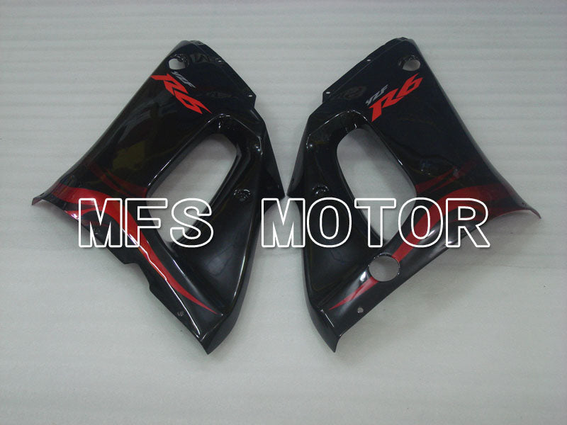 Yamaha YZF-R6 1998-2002 Injection ABS Fairing - Factory Style - Black Red wine color - MFS3557 - Fairings Kit
