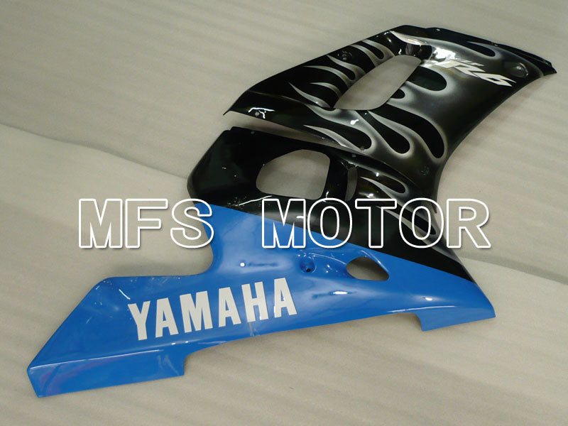 Yamaha YZF-R6 1998-2002 Injection ABS Fairing - Flame - Black White - MFS3563 - Fairings Kit