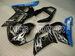 Yamaha YZF-R6 1998-2002 Injection ABS Fairing - Flame - Black White - MFS3563 - Fairings Kit