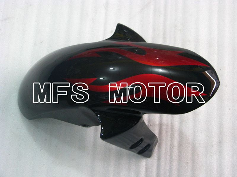 Yamaha YZF-R6 2003-2004 Injection ABS Fairing - Flame - Red wine color Black - MFS3607 - Fairings Kit