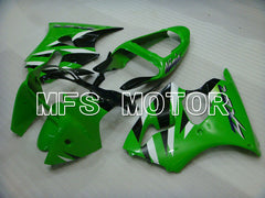 Kawasaki NINJA ZX6R 2000-2002 Injection ABS Fairing - Factory Style - Black Green - MFS3622 - Fairings Kit