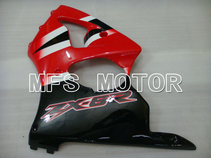 Kawasaki NINJA ZX6R 2000-2002 Injection ABS Fairing - Factory Style - Black Red - MFS3623 - Fairings Kit