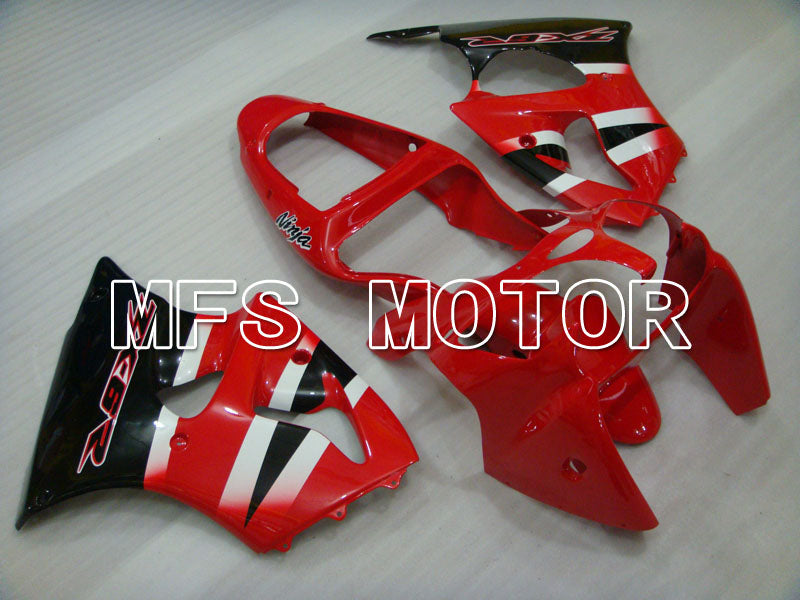 Kawasaki NINJA ZX6R 2000-2002 Injection ABS Fairing - Factory Style - Black Red - MFS3623 - Fairings Kit