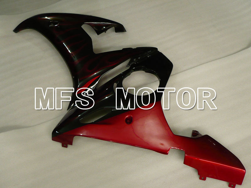 Yamaha YZF-R6 2003-2004 Injection ABS Fairing - Flame - Red wine color Black - MFS3657 - Fairings Kit