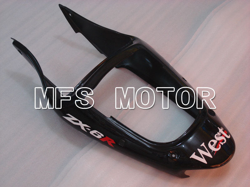 Kawasaki NINJA ZX6R 2000-2002 Injection ABS Fairing - West - Black White - MFS3658 - Fairings Kit
