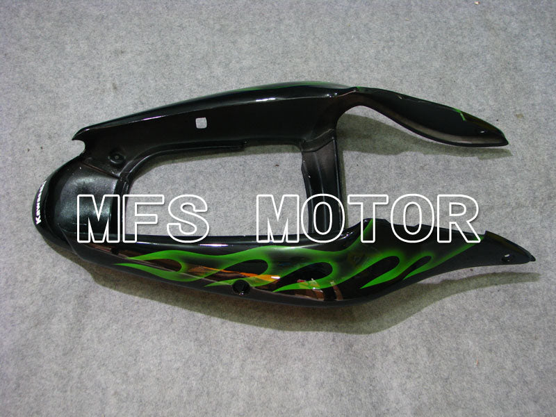 Kawasaki NINJA ZX6R 2000-2002 Injection ABS Fairing - Flame - Black Green - MFS3664 - Fairings Kit