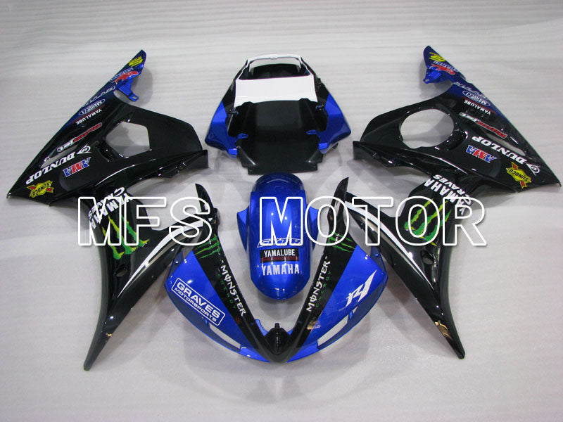Yamaha YZF-R6 2005 Injection ABS Fairing - Monster - Blue Black - MFS3668 - Fairings Kit