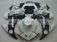 Yamaha YZF-R6 2005 Injection ABS Fairing - Jordan - Black White - MFS3678 - Fairings Kit