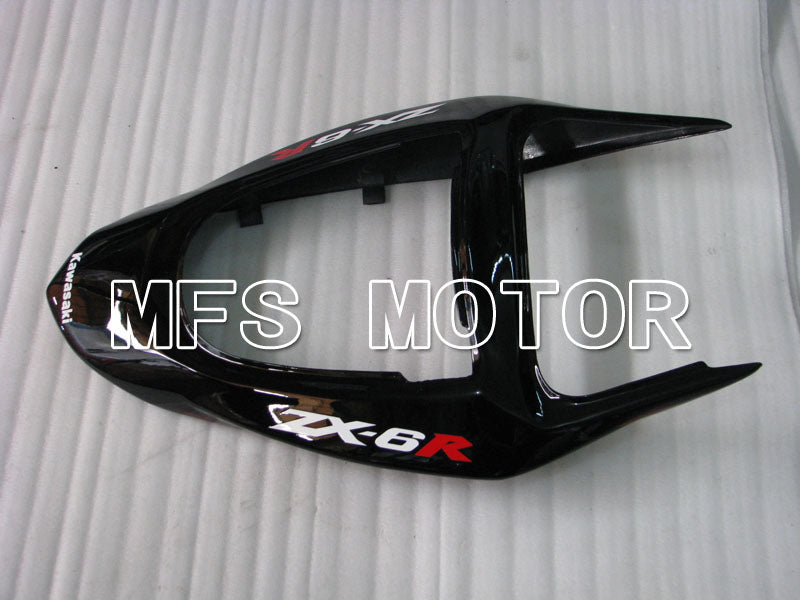 Kawasaki NINJA ZX6R 2003-2004 Injection ABS Fairing - Flame - Black Red - MFS3708 - Fairings Kit